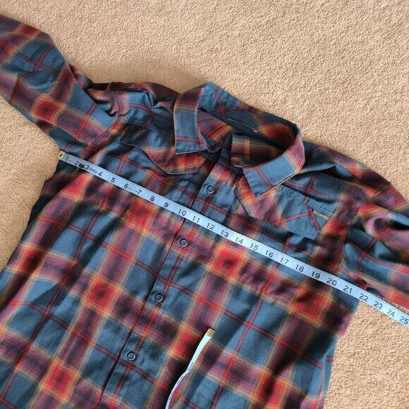 Columbia Hiking Utility Cabin Outdoor Omni-wick Silver Ridge Flannel Shirt L - Picture 6 of 8